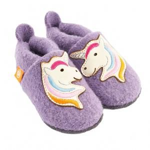 NEW ORANGENKINDER wolli stella the unicorn slippers in purple